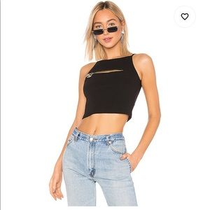 GCDS Zip Crop Top